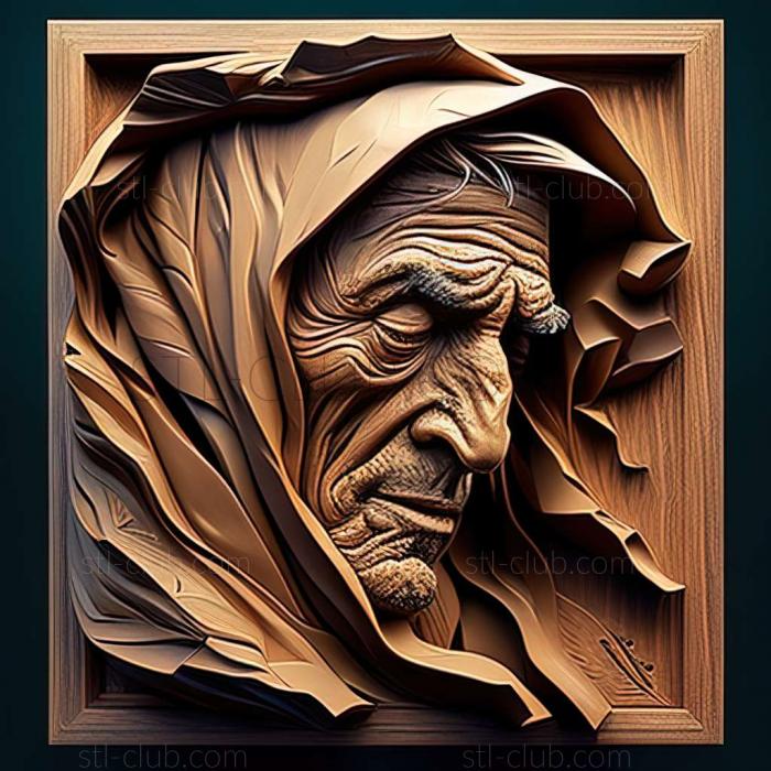 3D мадэль Джек Левин, американский художник. (STL)